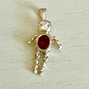 Cute Sterling January Boy Charm